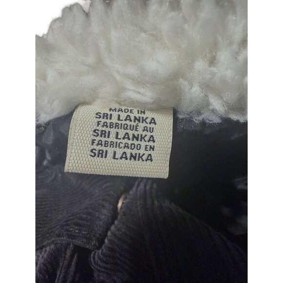 Levi Strauss Women Corduroy Crop Trucker Jacket With Sherpa Collar Size L NWT - Picture 6 of 8